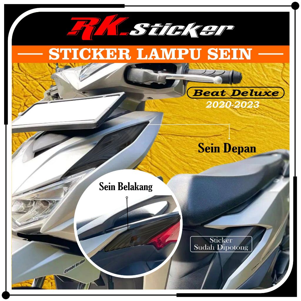 Cutting Stiker Lampu Sein Beat Deluxe 2020-2023 | Stiker Lampu Sein Beat Deluxe |  Stiker Pelindung 