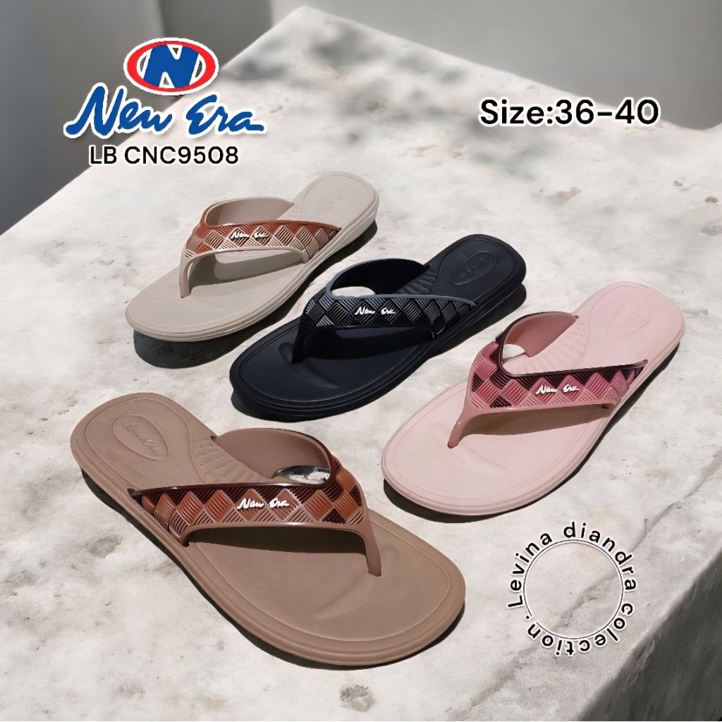 SANDAL JEPIT WANITA KARET NEW ERA LB CNC 508 36-40