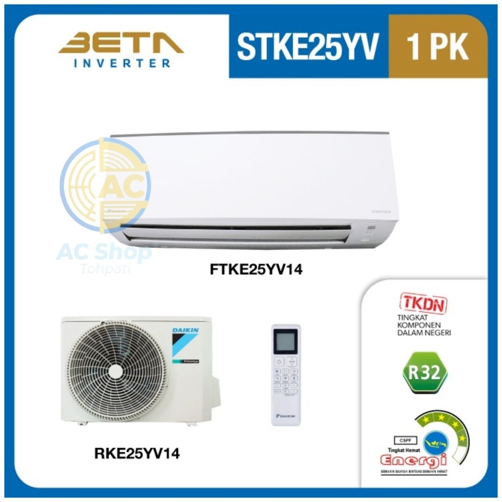 AC DAIKIN BETA INVERTER 1PK FTKE25YV AC DAIKIN BETA INVERTER 1 PK