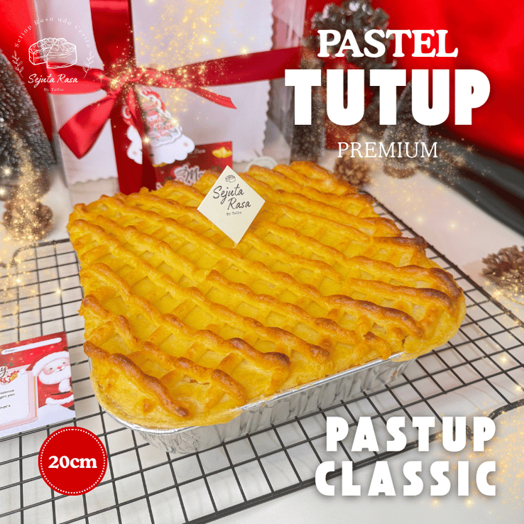 Food Hampers Pastel Tutup Classic Premium 20x20 – Kue Rumahan Fresh & Lezat | Parcel Mewah Surabaya