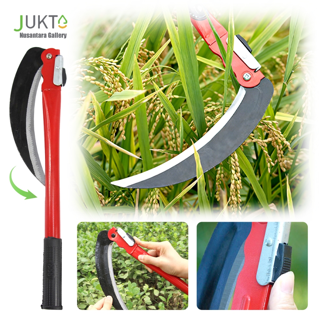 JUKTA [COD] Sabit Lipat Baja  / Arit Potong Rumput & Padi / Alat Pertanian Kebun