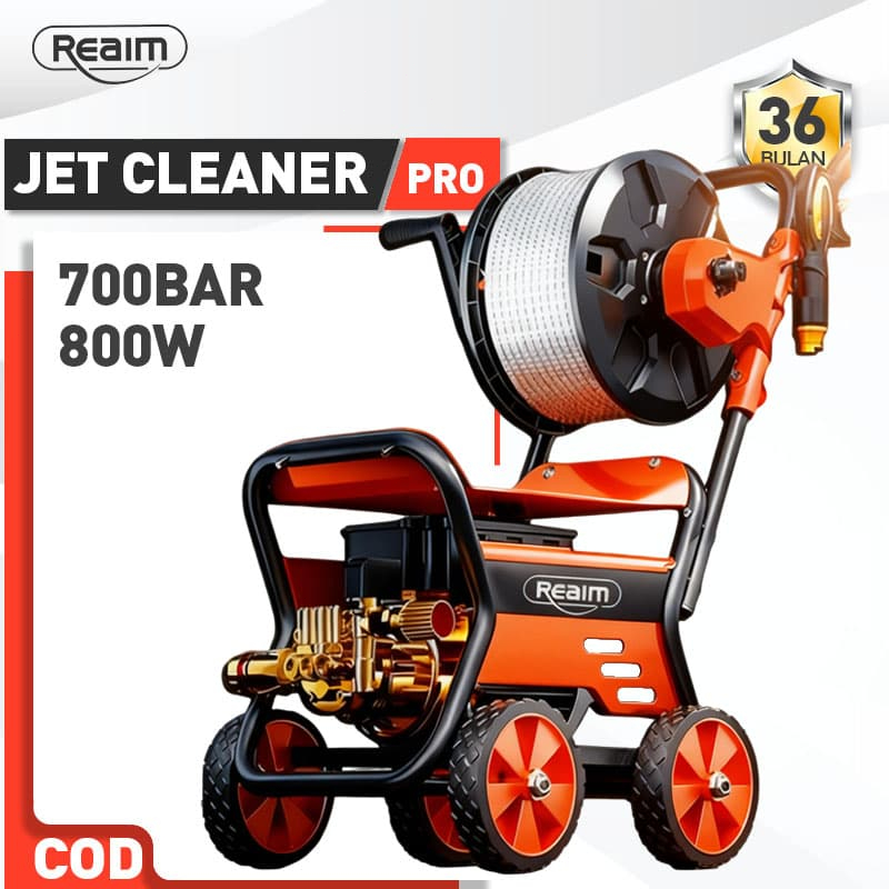 Reaim Jet Cleaner 600W  700BAR Mesin Alat Steam High Preassure Motor
