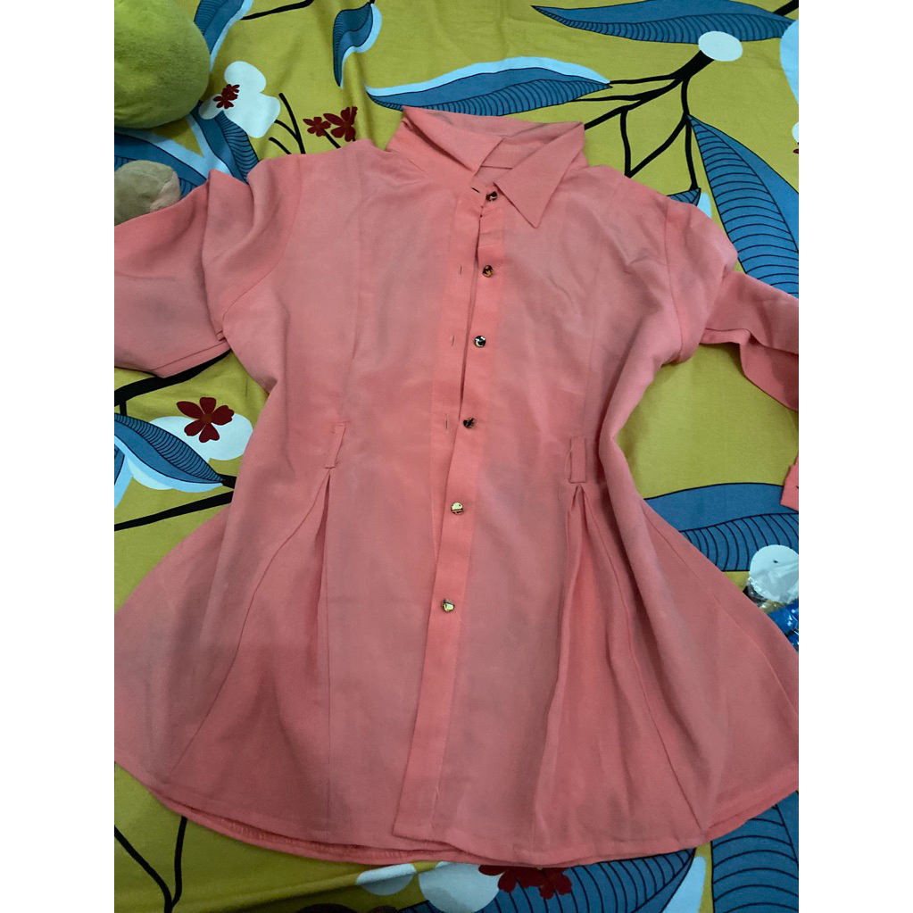 (PRELOVE) Kemeja wanita polos ootd