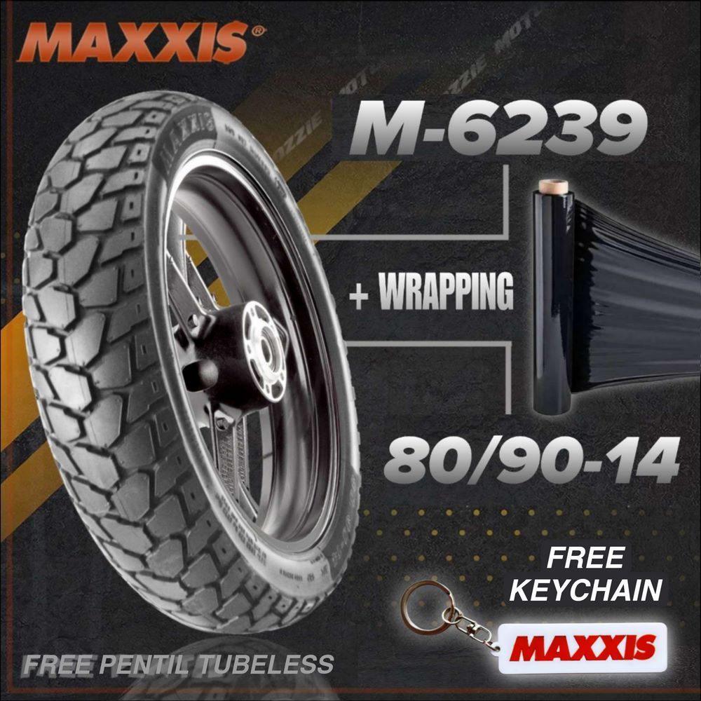 BAN MOTOR MAXXIS TAHUN PRODUKSI 2025 MAXXIS DUAL PURPOSE CROSS M6239 M6240 UKURAN 80/90-14 DAN 90/90