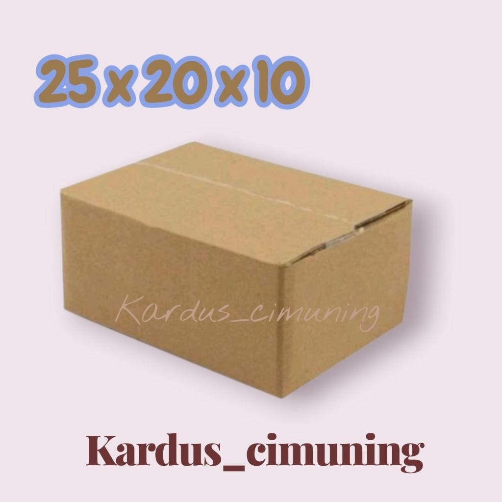 kardus box 25x20x10