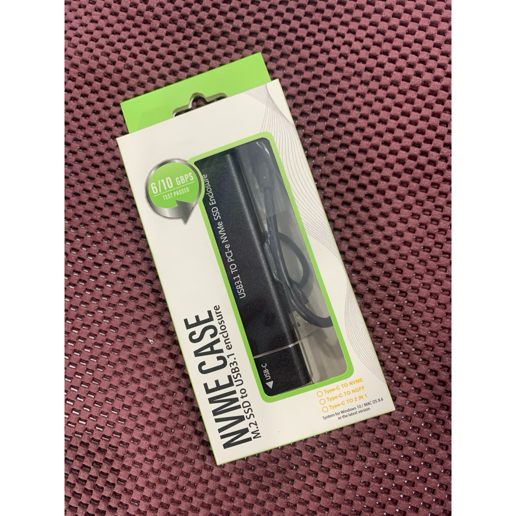 BOX SSD ENCLOSURE NVME TYPE C