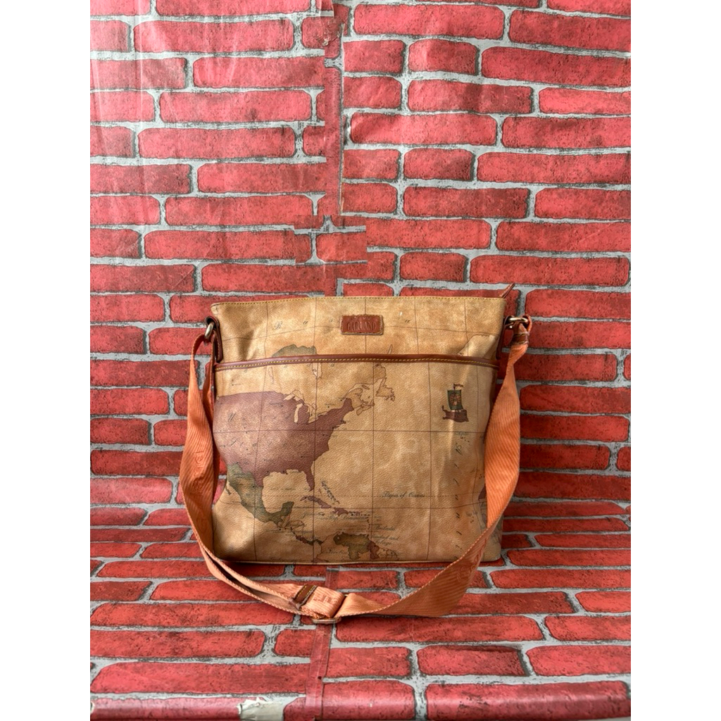 TAS SLING PRIA GARLAND KULIT SECOND BRANDED PETA / TAS SELEMPANG PRIA GARLAND SECOND