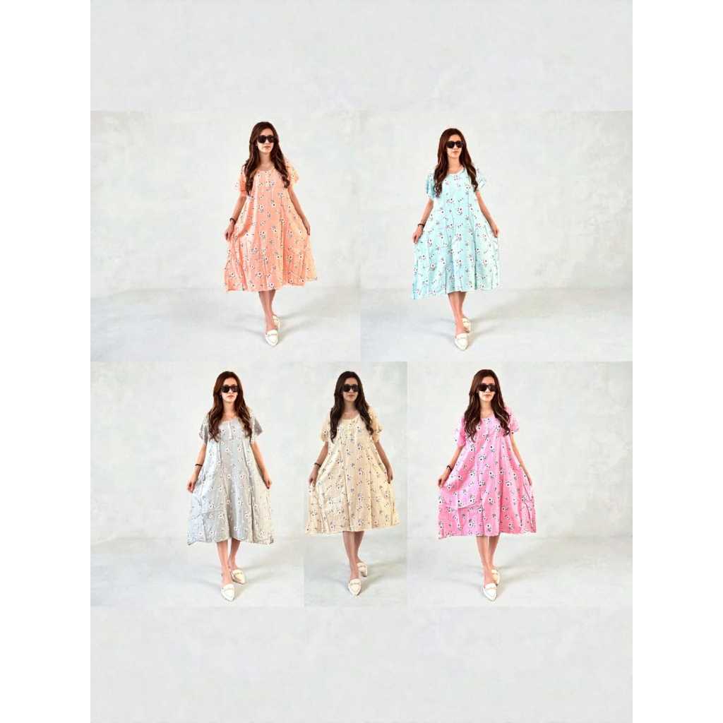 Daster Wanita Payung Jumbo Kekinian Daster Rayon Jumbo Daster Jumbo Motif Bunga Kekinian Daster Moti