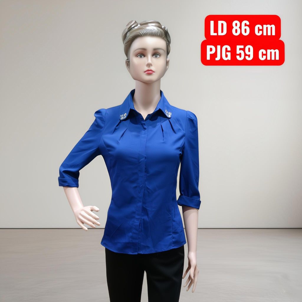 kemeja wanita slim fit