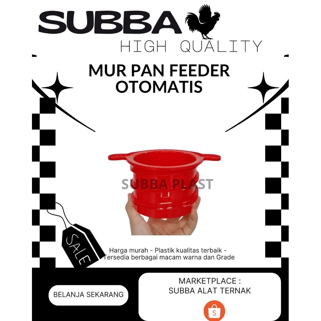 MUR PAN FEEDER OTOMATIS / PART PAKAN AYAM OTOMATIS