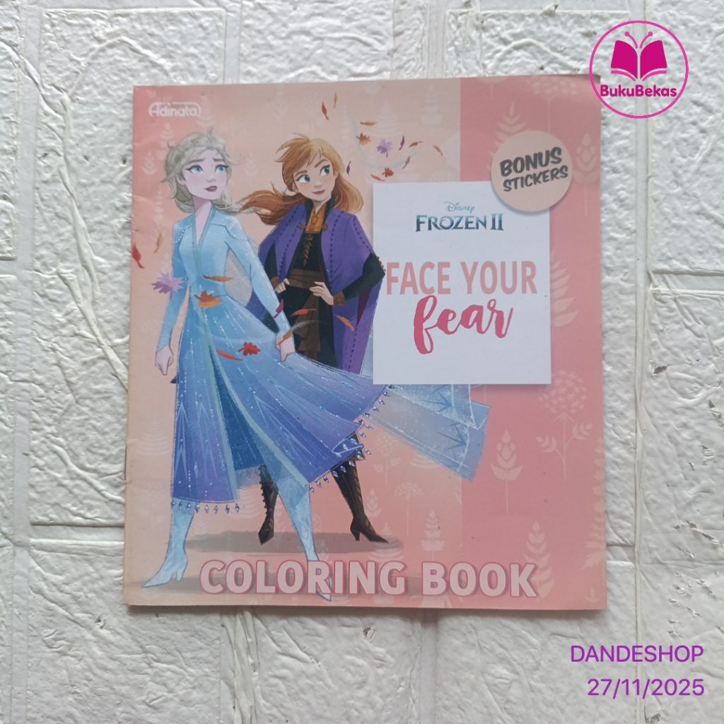 Disney Frozen II Face Your Fear Coloring Book - Buku Cerita Anak Bekas Preloved Adinata