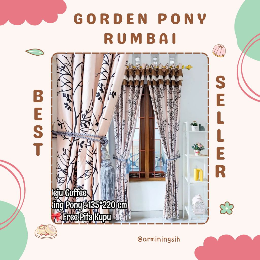 GORDEN PINTU JENDELA PONY RUMBAI GORDEN MINIMALIS FREE TALI