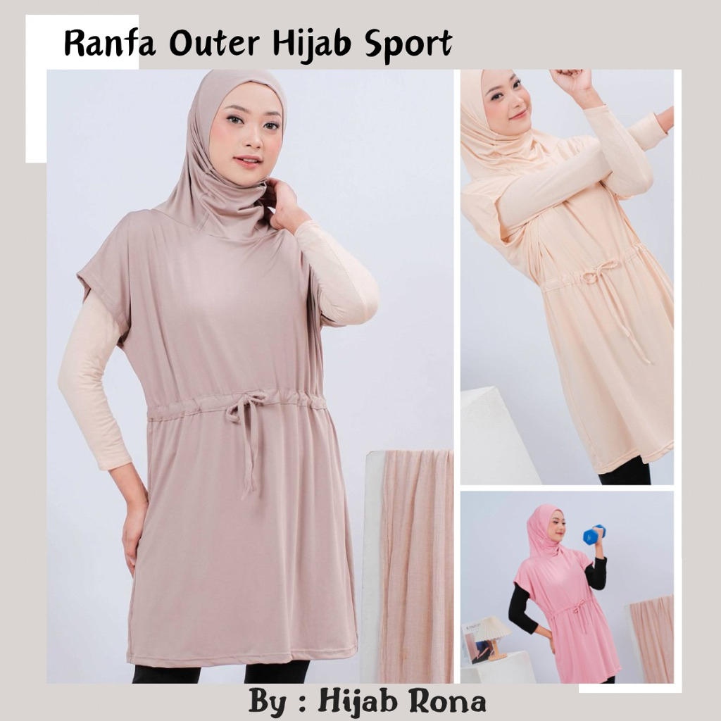 Ranfaa Outer Hijab Sport by Rona || Outer Hijab Sport