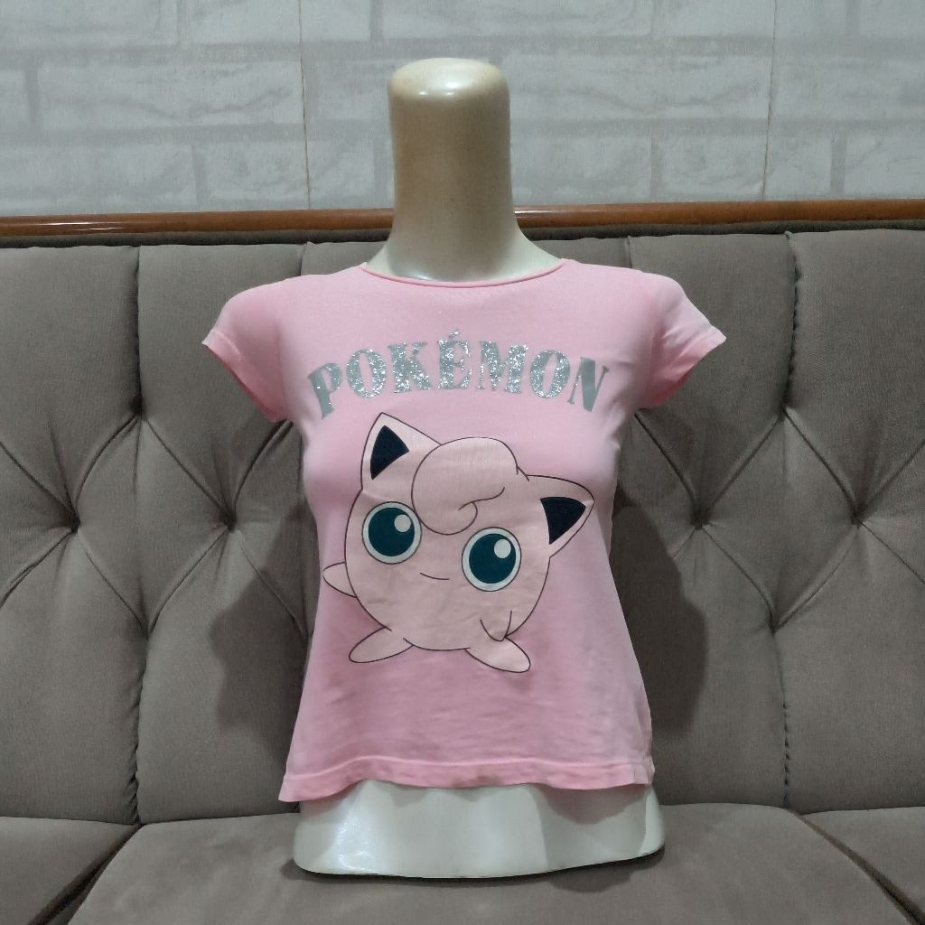 Kaos Hnm x Pokemon Jigglypuff Size 130/7-8y