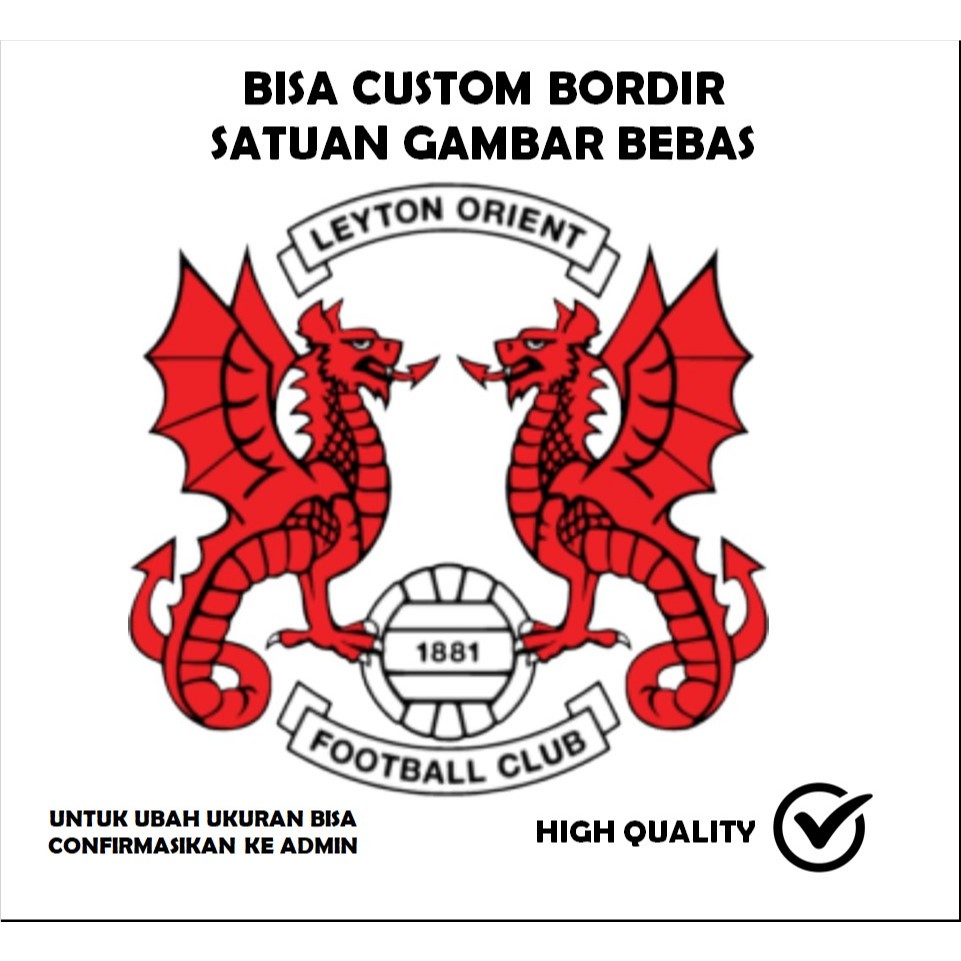 EMBLEM PATCH BORDIR LOGO CLUB BOLA TESTIMONI-QBS