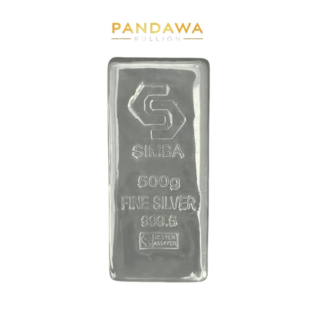 Logam Mulia Perak Batangan 500gr SIMBA Certified