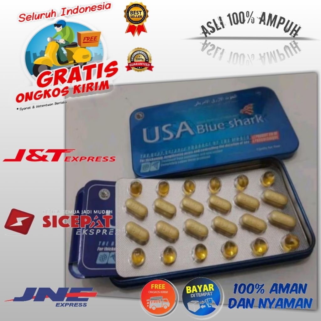 USA BLUE SHARK ORIGINAL - OBAT KUAT PRIA AMPUH