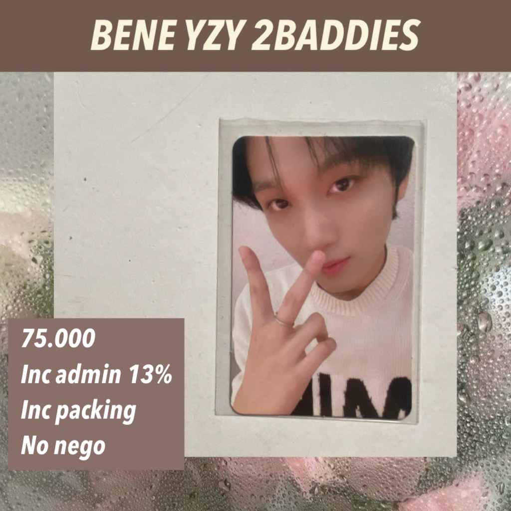 OFFICIAL PHOTOCARD NCT DREAM NCT 127 HAECHAN BENE YZY 2BADDIES