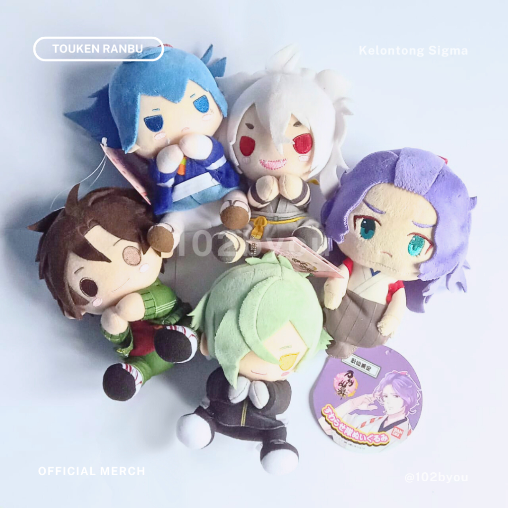 Touken Ranbu Nuigurumi Suwarasetai Chuncolle Mikazuki Kasen Shokudaikiri UPDATE OFFICIAL MERCHANDISE