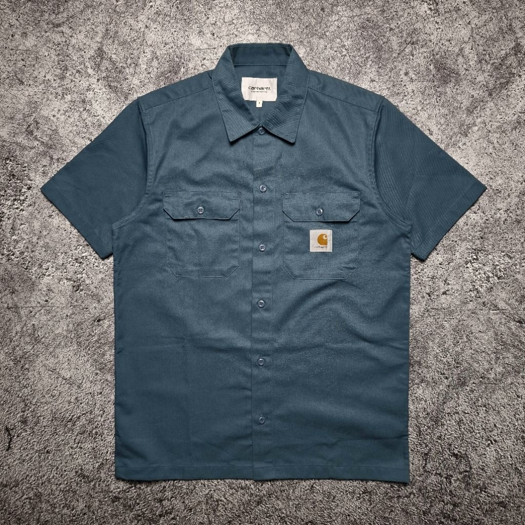 Carhartt WIP S/S Master Shirt - Storm Blue