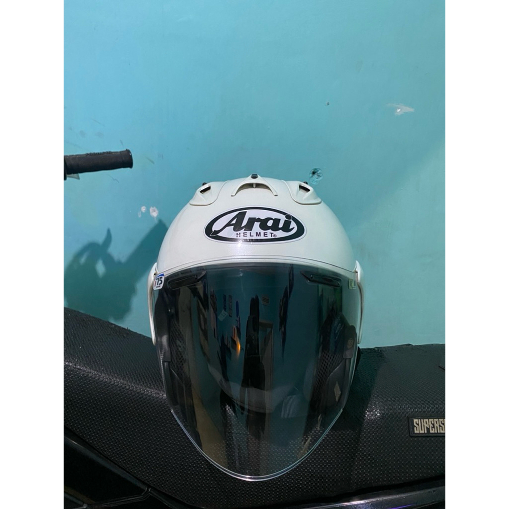 HELM TSR RAM4 copy ARAI bekas LAKAI PAKAI kelengkapan dus book sarung