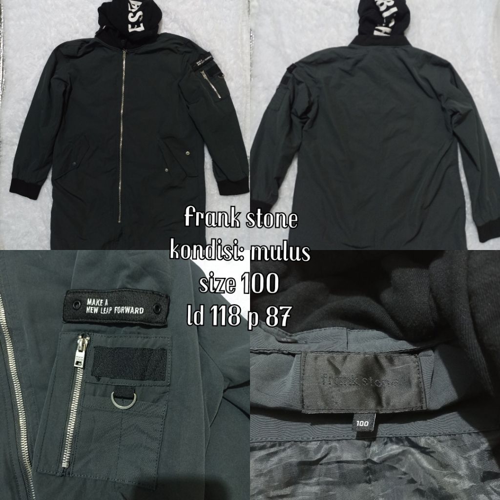 Frank stone | jacket tebal brand seken | size L