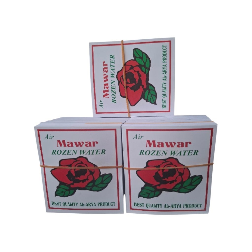 isi 1500 lembar kertas air mawar Rozen water