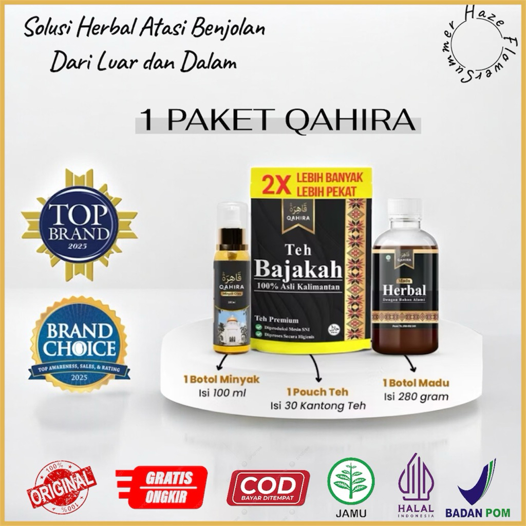 [BARU] Herbal Qahira Minyak Qahira | Madu Bajakah | Teh Bajakah | Solusi Herbal Pengobatan