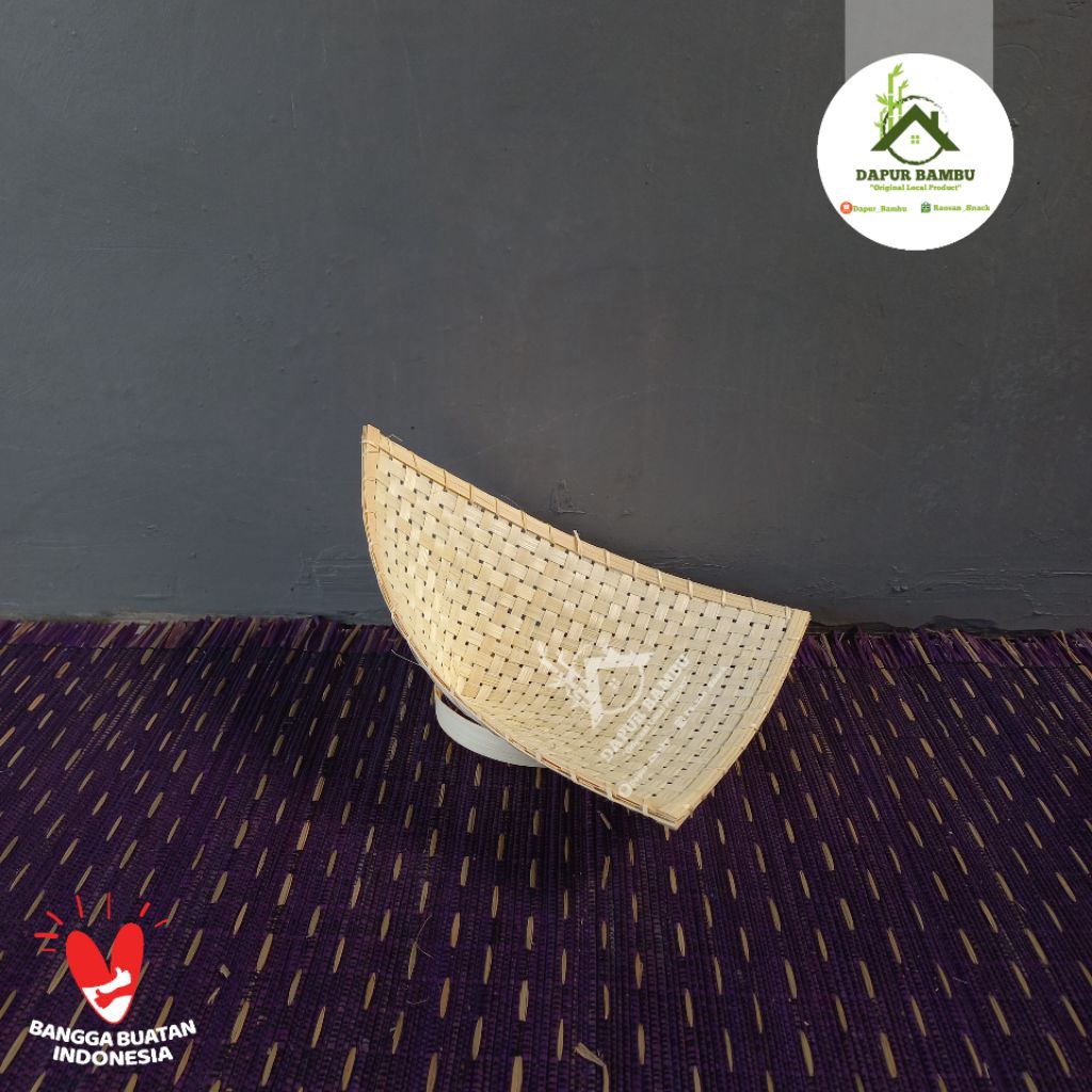 Pincuk Bambu Dengan Kaki/Anyaman Pincuk Bambu