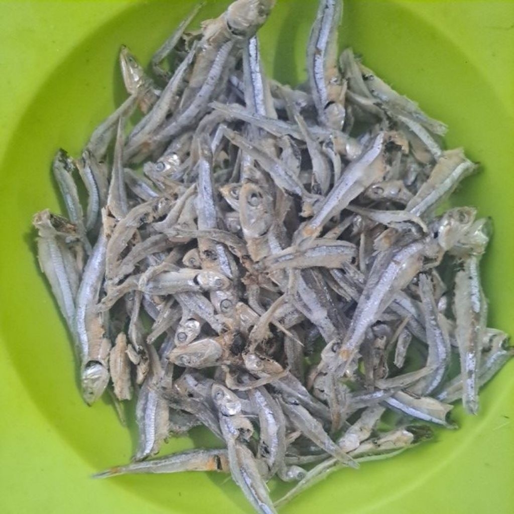 Ikan asin teri jengki rebus gurih
