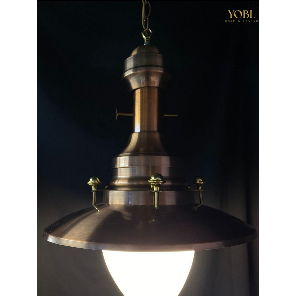 Lampu Hias Gantung Antik Klasik Perunggu