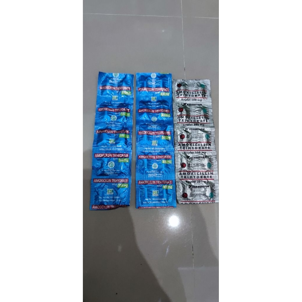 Amoxicillin 500mg Dapat 3 Lembar