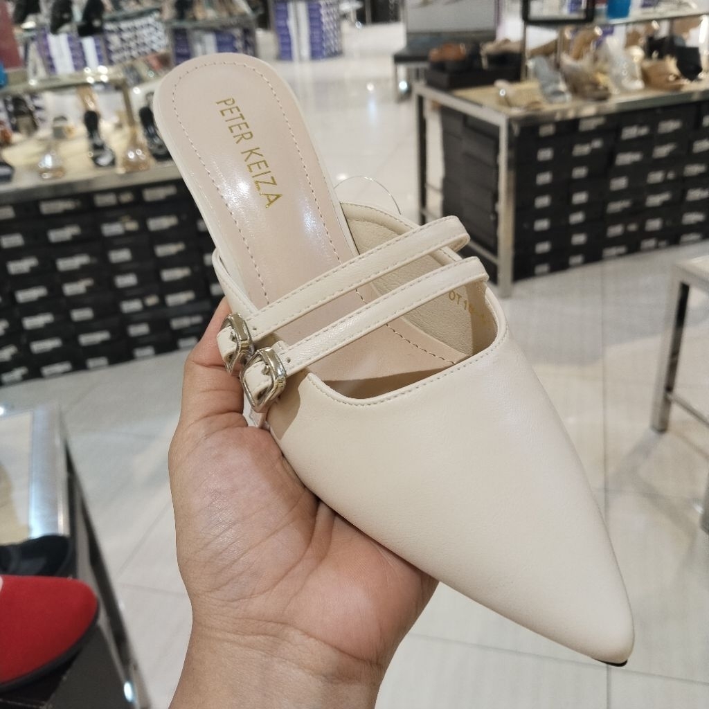 PETER KEIZA‼️ sandal selop wanita hak 7cm mewah