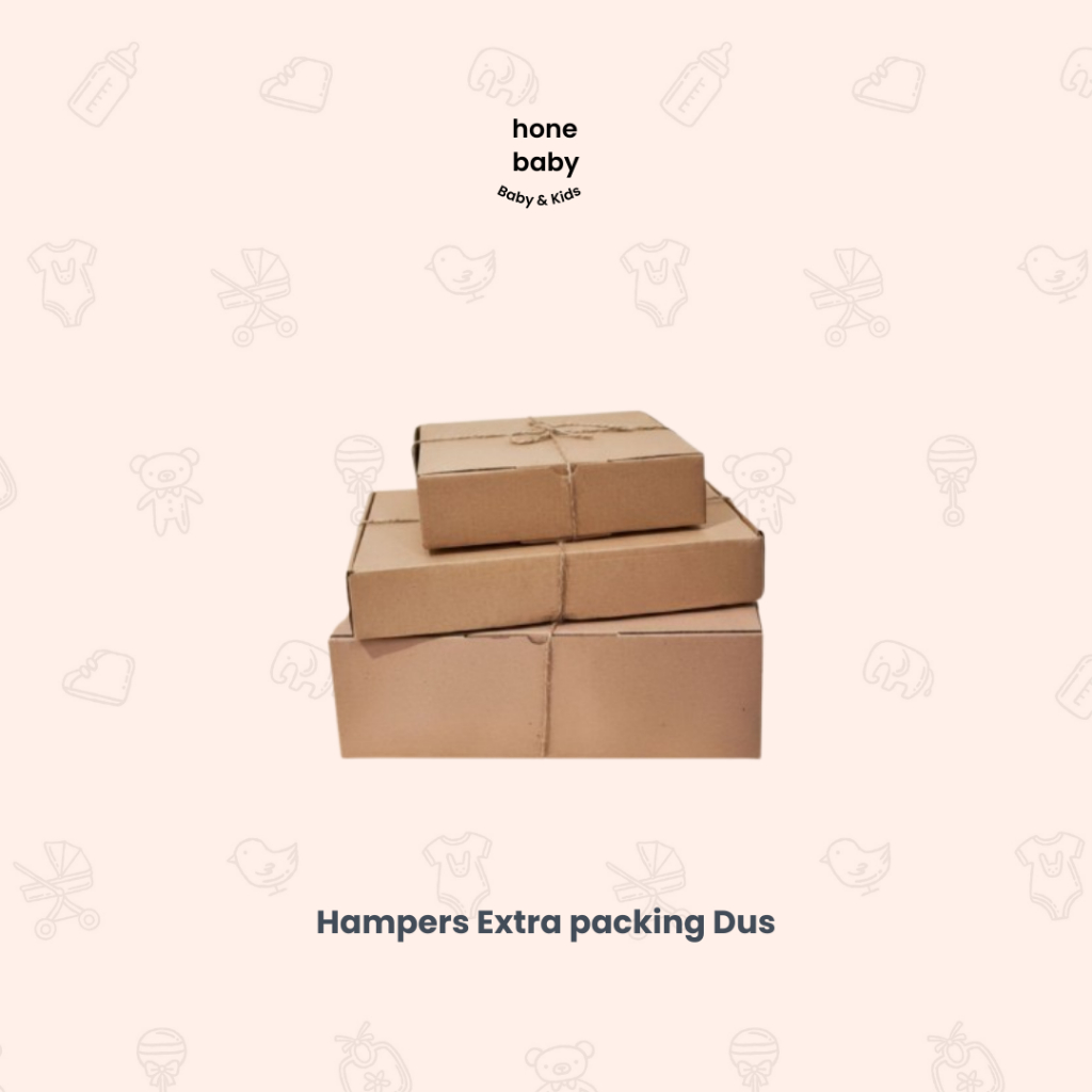 Honebaby Dus Hampers | Extra Packing Dus Hampers untuk Pengemasan Gift dengan Bubble Wrap dan Kartu 