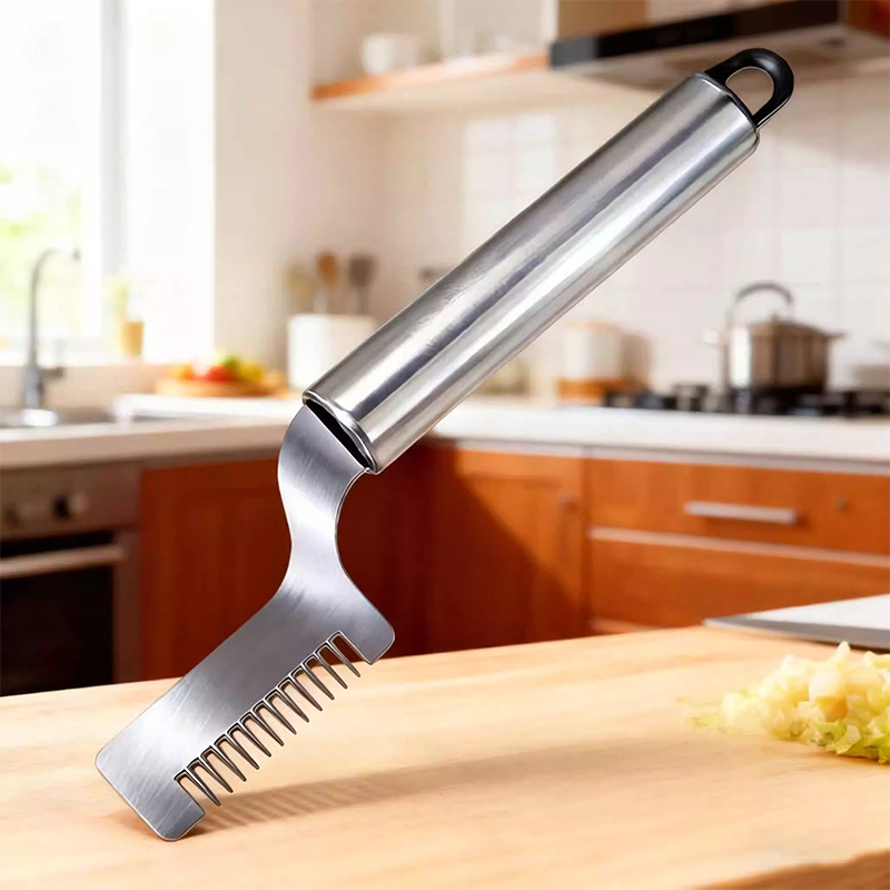 Pisau pengiris daun bawang stainless steel, pisau pengiris, pengiris daun bawang, pemotong sayur dap