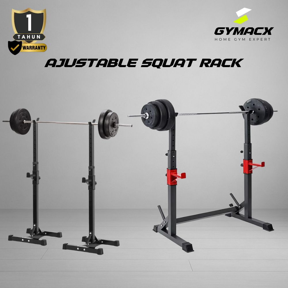 Squat Rack Stand Barbel Rack Adjustable Squat Rack Independent Weight Lifting Alat Fitness Gym Squat
