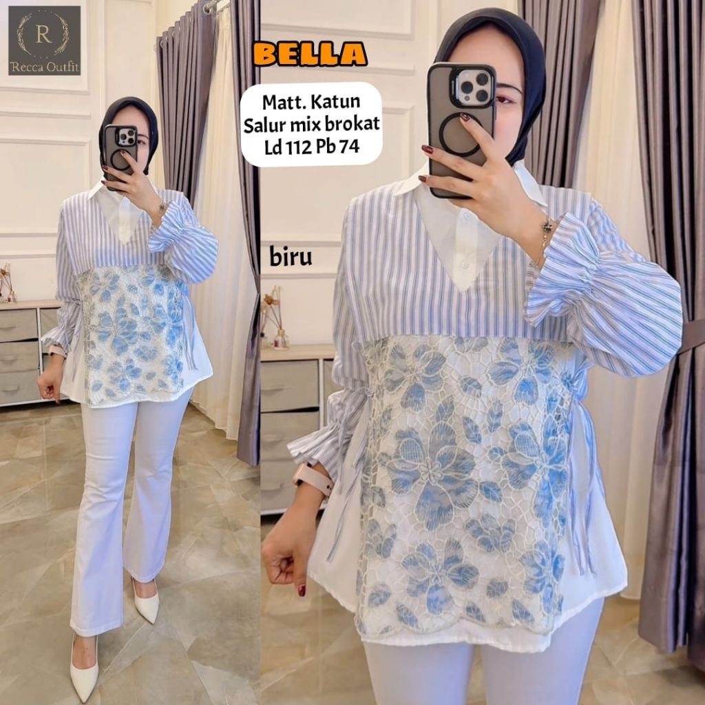 monica long tunik import kemeja tunik striped kemeja full kancing kemeja tunik by laiqa kemeja putih