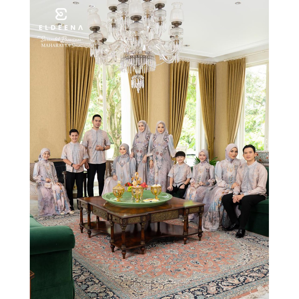 Gamis Sarimbit Eldeena Syari / Maharayya series premium / Cauple keluarga / Cauple Ibu anak 2026 / G