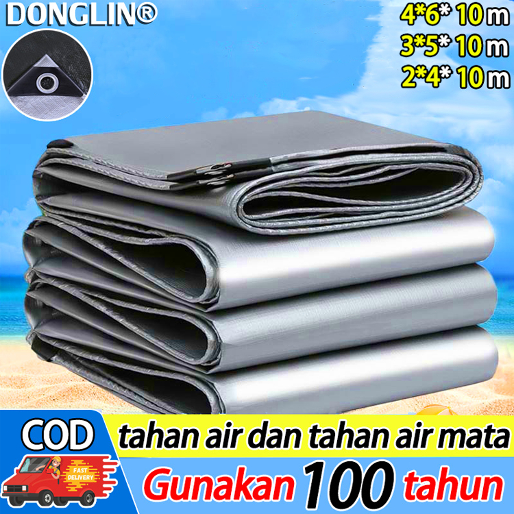 5 lapis tebal DONGLIN Terpal Kain Cv Tentara ukuran 4x6 meter 3x5m/2x4m Gratis tali 10m TERPAL TENDA