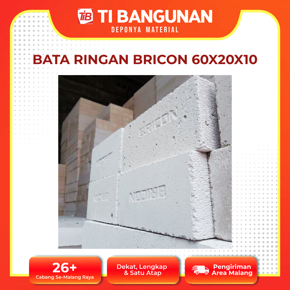PROMO FEBRUARI BATA RINGAN BRICON PER METER KIBIK - BRICON MALANG