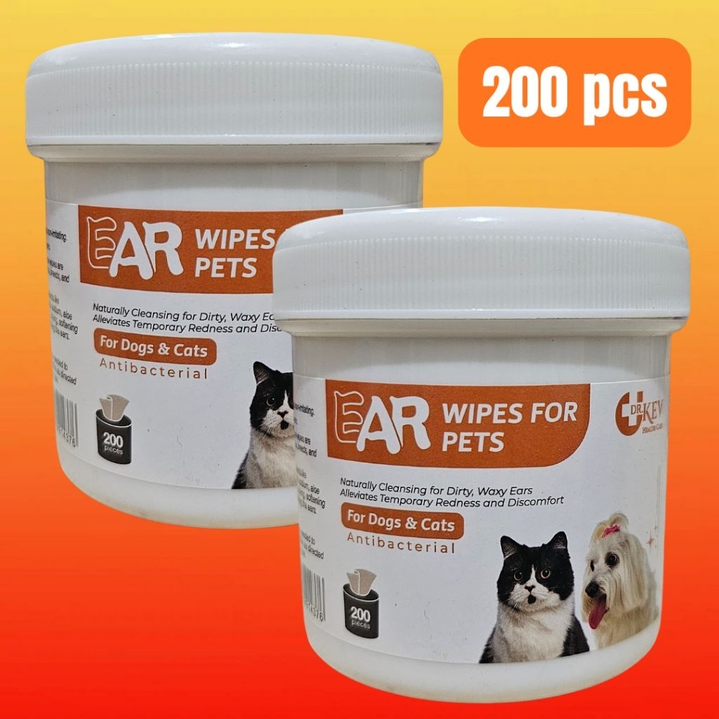 EAR WIPES 200PCS DORRIKEY KAPAS PEMBERSIH TELINGA 200 PCS PEMBERSIH TELINGA KUCING PEMBERSIH TELINGA