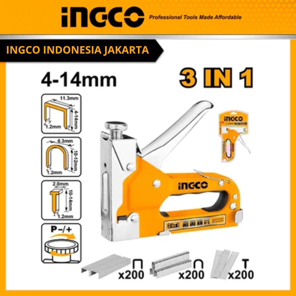 INGCO HSG1405 Staples Tembak 3-in-1  Adjustable