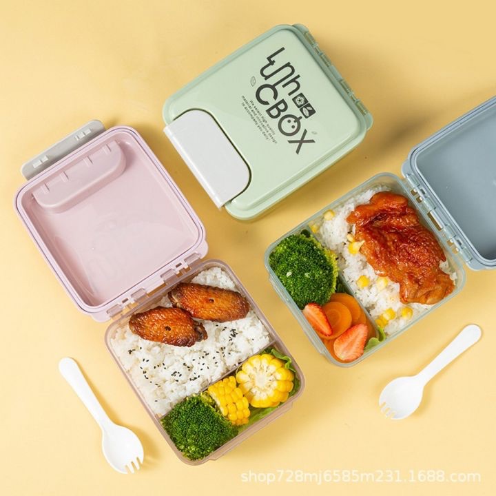 Lunch Box Set Kotak Tempat Penyimpanan Makanan ecentio 2 sekat