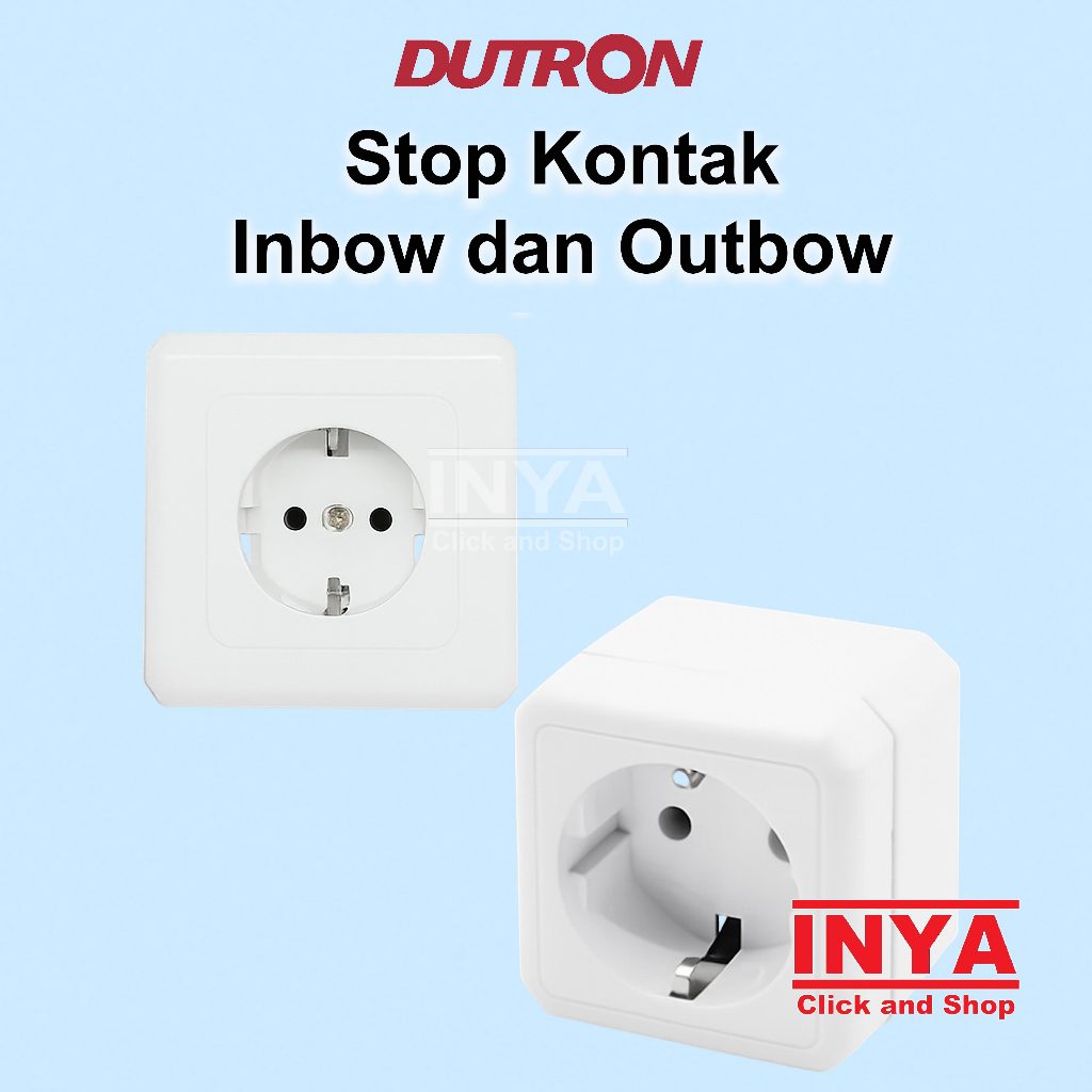 Dutron Inbow dan Outbow Stop Kontak - Stop Kontak Tanam - IB Electric Socket