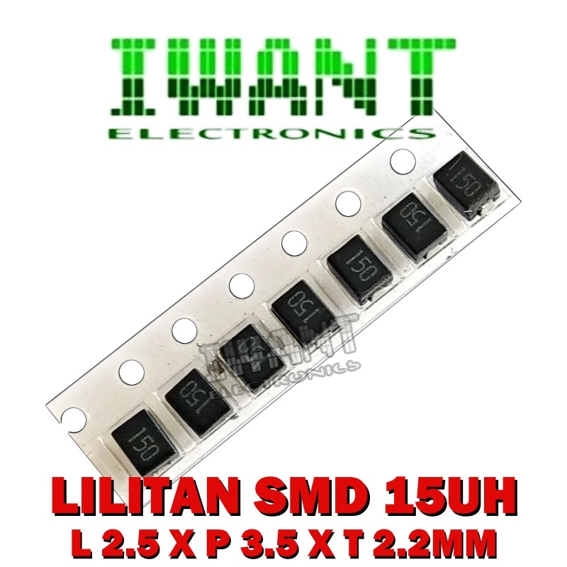 LILITAN INDUKTOR SMD 15UH LILITAN SMD 15UH L 2.5 X P 3.5 X T 2.2MM LILITAN 15UH SMD INDUKTOR 15UH LE