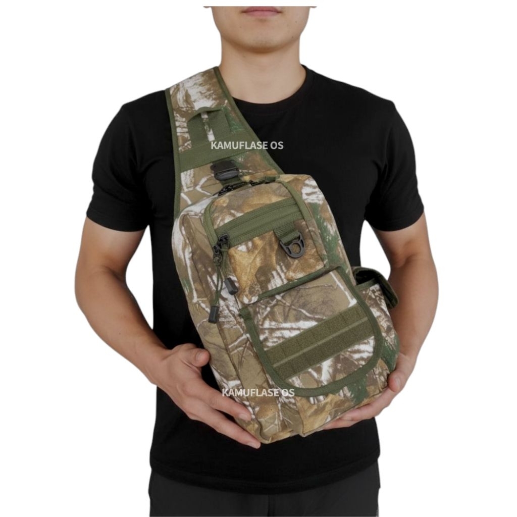 SLINGBAG CAMO - TAS SELEMPANG CAMO TACTICAL BAHAN IMPORT