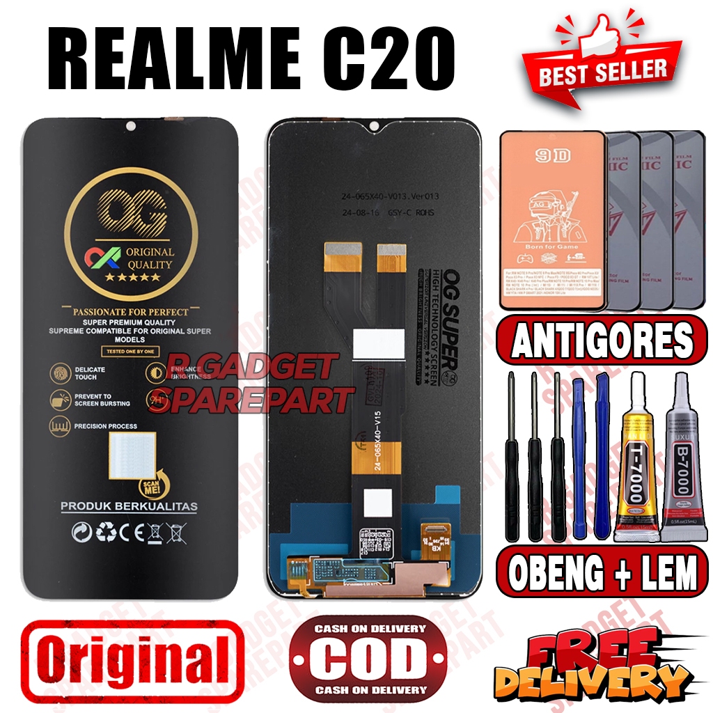 Lcd Touchscreen REALME C20 Original OG SUPER Fullset