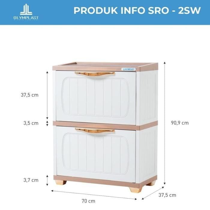 Rak Sepatu Olymplast SRO 2SW/ Rak Sepatu 2L/Rak Sepatu OLymplast