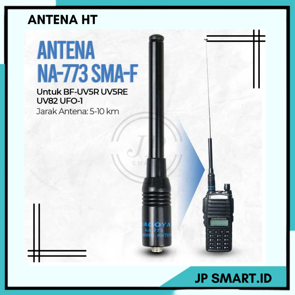Nagoya Taffware Antena HT NA-773 Tipe BF-UV5R UV82 UFO-1 Walkie Talkie Untuk Perkuat Sinyal Komunika