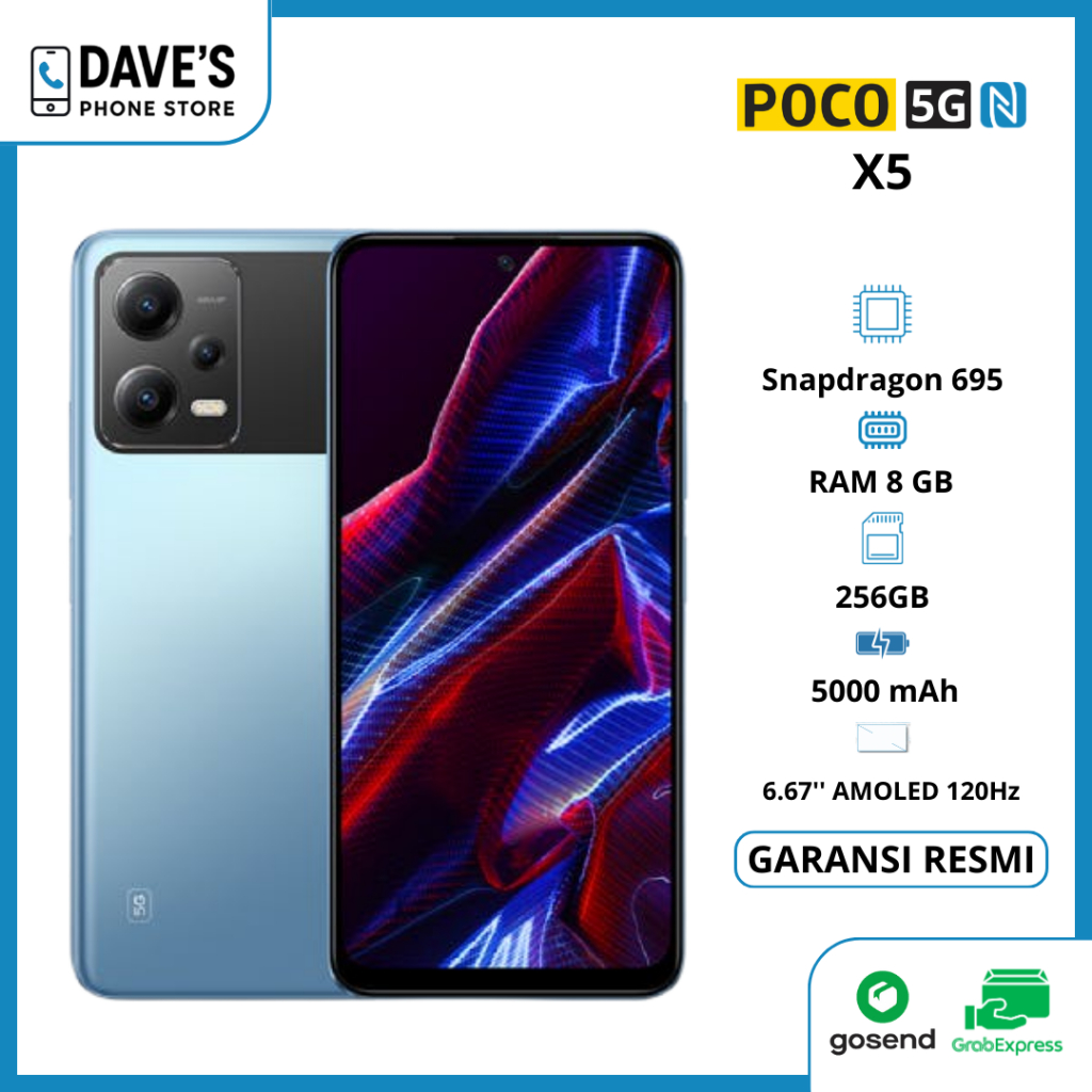 Xiaomi poco X5 5G ram 8Gb rom 256GB Fullset - Hitam, 6/128Gb - Hitam, 6/128Gb - Hitam, 6/128Gb
